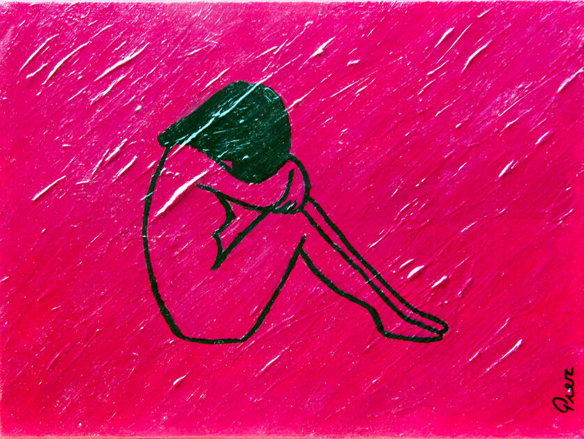 Courage - An acrylic painting from my series Portraits