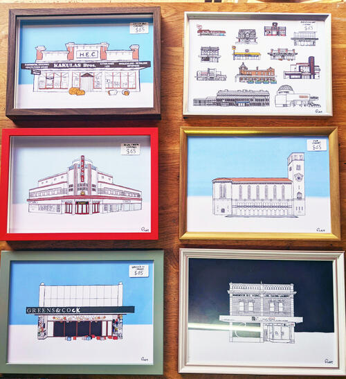 Getting a few of my drawings framed nad