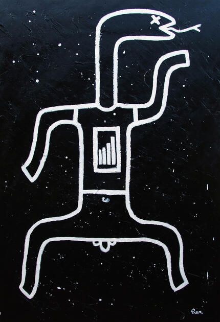 The Curse - A large acrylic painting from my series Silly Creatures