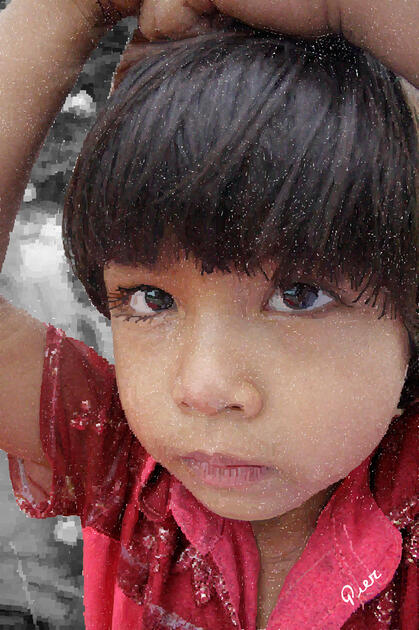 Khmer Rose - A digital print from my series Portraits