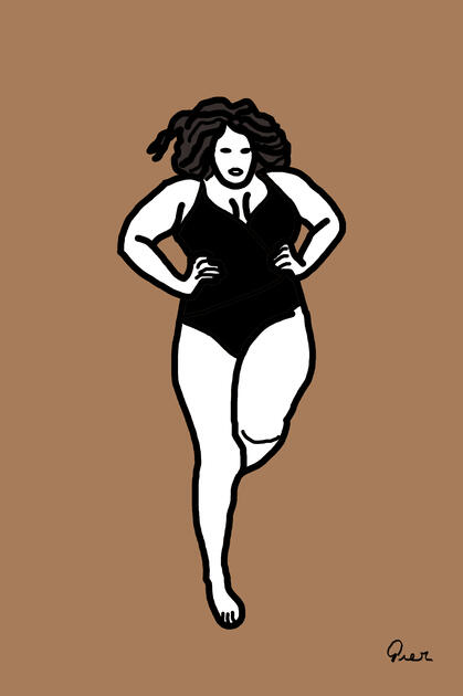 Sassy - A digital print from my series Portraits